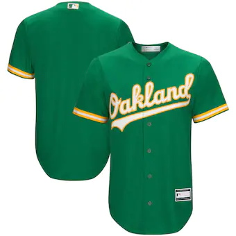 mens kelly green oakland athletics big and tall replica tea